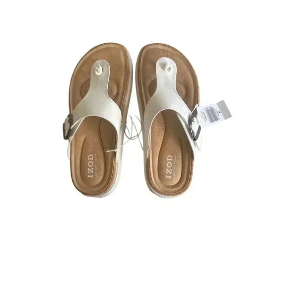 Izod Ladies' Charcy Strap Sandal White   No Box‎ - Choose Size 6M - Picture 3 of 10